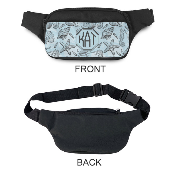 Sea-blue Seashells Fanny Packs - APPROVAL