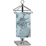 Sea-blue Seashells Finger Tip Towel - Full Print (Personalized)
