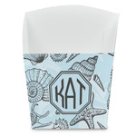 Sea-blue Seashells French Fry Favor Boxes (Personalized)