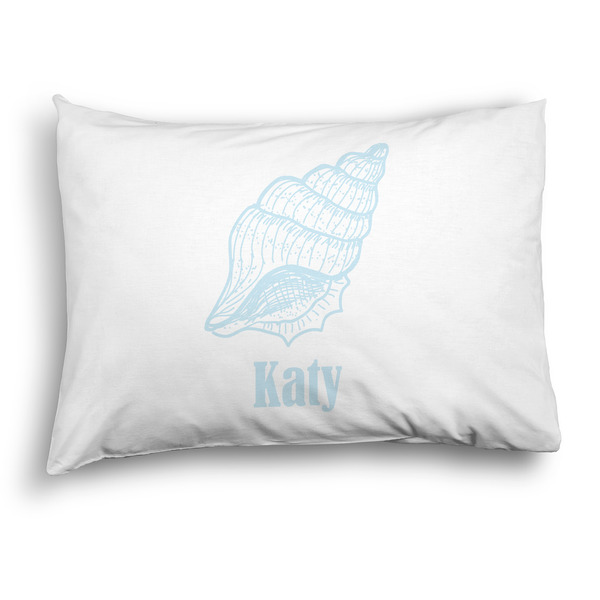 Custom Sea-blue Seashells Pillow Case - Standard - Graphic (Personalized)
