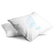 Sea-blue Seashells Full Pillow Case - TWO (partial print)