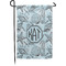 Sea-blue Seashells Small Garden Flag - Single Sided w/ Monograms