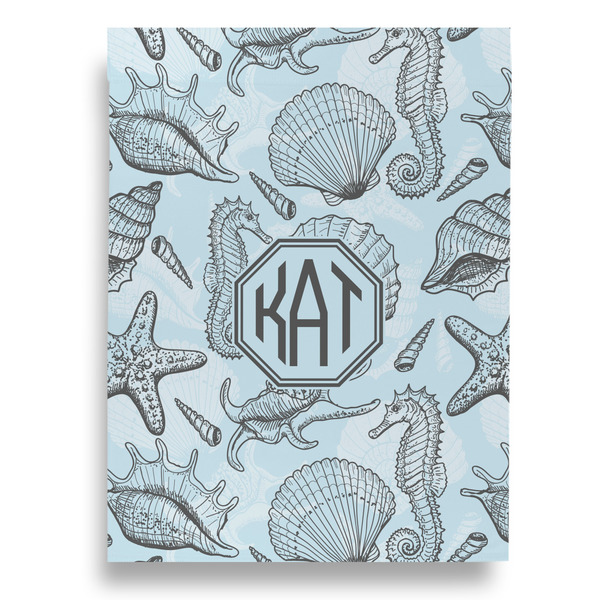 Sea-blue Seashells Garden Flags - Large - Single Sided - FRONT