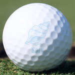 Sea-blue Seashells Golf Balls - Titleist Pro V1 - Set of 3 (Personalized)