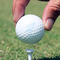 Sea-blue Seashells Golf Ball - Branded - Hand