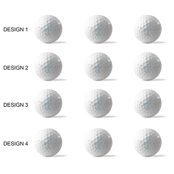 Sea-blue Seashells Golf Balls - Generic - Set of 12 - APPROVAL