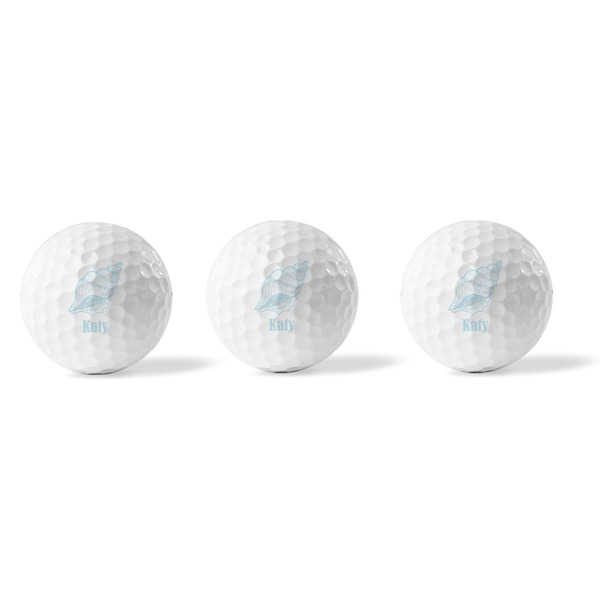 Sea-blue Seashells Golf Balls - Generic - Set of 3 - APPROVAL