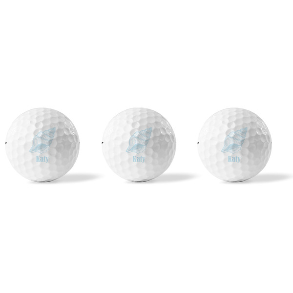 Sea-blue Seashells Golf Balls - Titleist - Set of 3 - APPROVAL