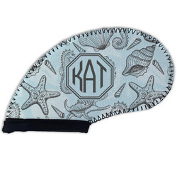 Sea-blue Seashells Golf Club Iron Cover (Personalized)
