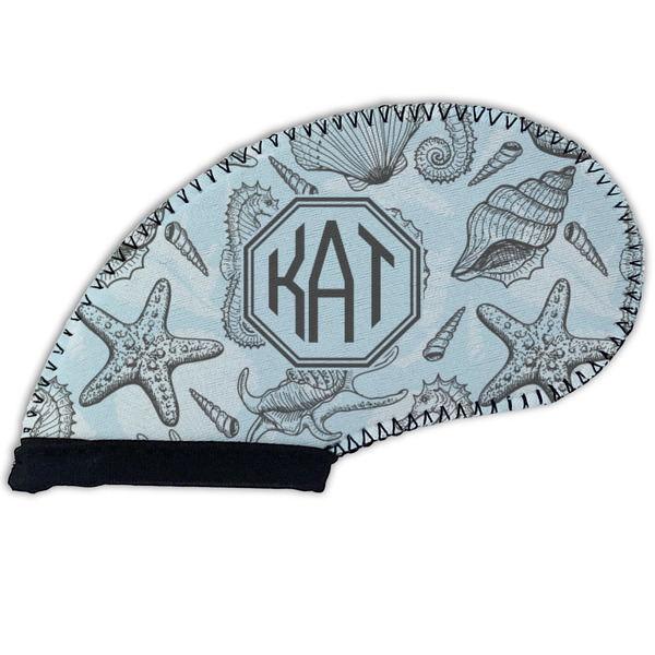 Sea-blue Seashells Golf Club Covers - FRONT