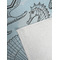 Sea-blue Seashells Golf Towel - Detail