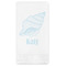 Sea-blue Seashells Guest Napkins - Full Color - Embossed Edge (Personalized)