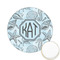 Sea-blue Seashells Printed Cookie Topper - 2.15" (Personalized)