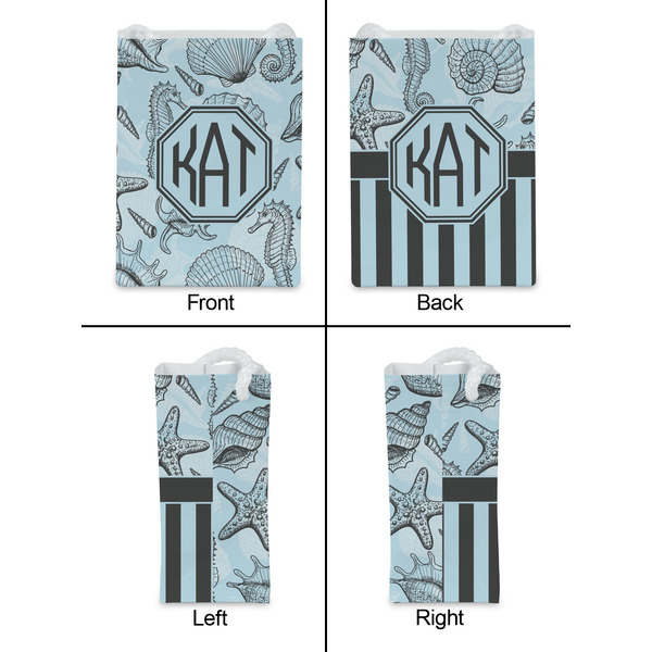 Sea-blue Seashells Jewelry Gift Bag - Gloss - Approval