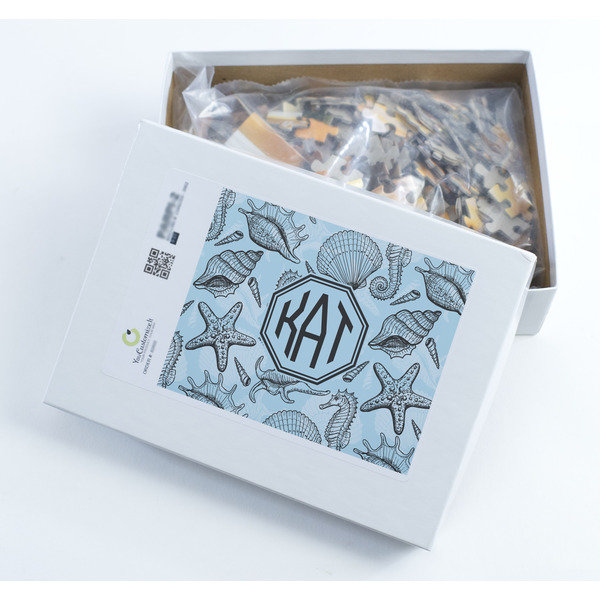 Sea-blue Seashells Jigsaw Puzzle 252 Piece - Box