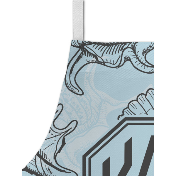 Sea-blue Seashells Kid's Aprons - Detail