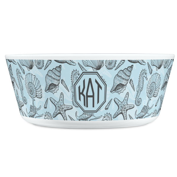 Sea-blue Seashells Kids Bowls - FRONT