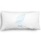 Sea-blue Seashells King Pillow Case - FRONT (partial print)