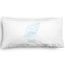 Sea-blue Seashells Pillow Case - King - Graphic (Personalized)