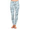 Sea-blue Seashells Ladies Leggings - Extra Small