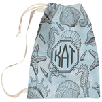 Sea-blue Seashells Laundry Bag (Personalized)