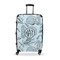 Sea-blue Seashells Large Travel Bag - With Handle
