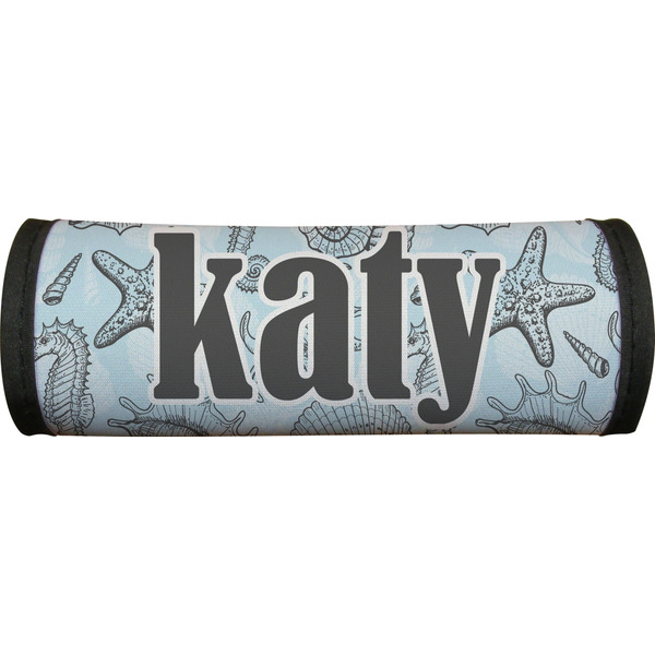 Sea-blue Seashells Luggage Handle Wrap
