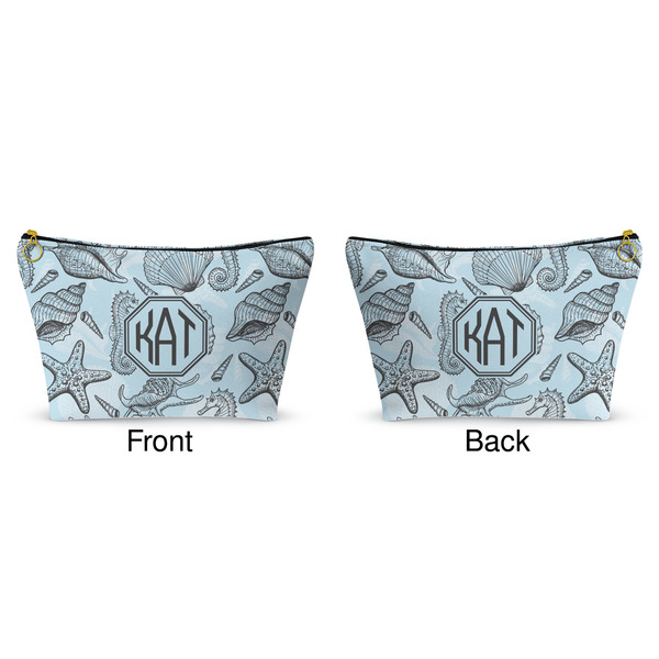 Sea-blue Seashells Makeup Bag Approval