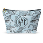 Sea-blue Seashells Makeup Bag (Personalized)