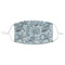 Sea-blue Seashells Adult Cloth Face Mask