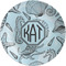 Sea-blue Seashells Melamine Plate (Personalized)