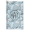 Sea-blue Seashells Microfiber Golf Towel (Personalized)