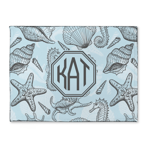 Custom Sea-blue Seashells Microfiber Screen Cleaner (Personalized)