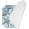 Sea-blue Seashells Octagon Placemat - Single front (folded)