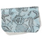 Sea-blue Seashells Burp Cloth - Fleece w/ Monogram