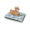 Sea-blue Seashells Outdoor Dog Beds - Small - IN CONTEXT