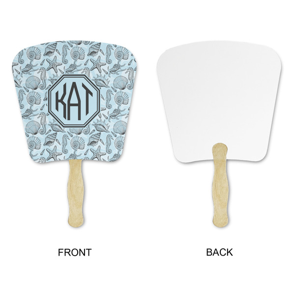Sea-blue Seashells Paper Fans - Approval