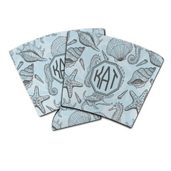 Sea-blue Seashells Party Cup Sleeve (Personalized)