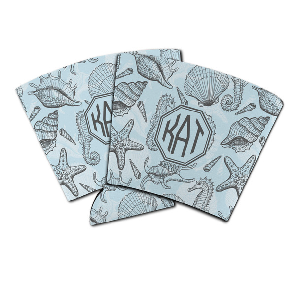 Custom Sea-blue Seashells Party Cup Sleeve (Personalized)