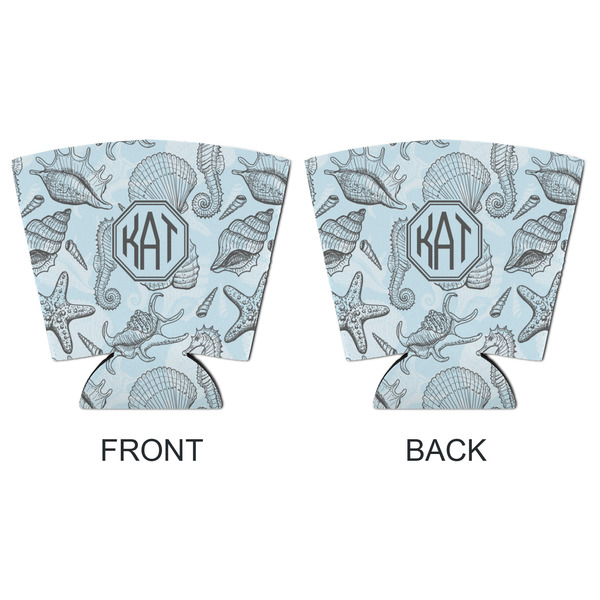 Sea-blue Seashells Party Cup Sleeves - with bottom - APPROVAL