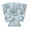 Sea-blue Seashells Party Cup Sleeves - with bottom - FRONT