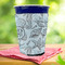 Sea-blue Seashells Party Cup Sleeves - with bottom - Lifestyle