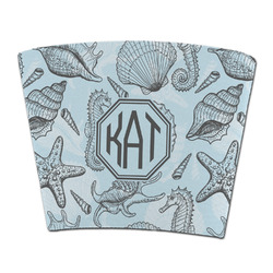 Sea-blue Seashells Party Cup Sleeve - without bottom (Personalized)