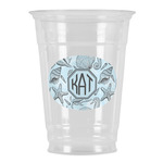 Sea-blue Seashells Party Cups - 16oz (Personalized)