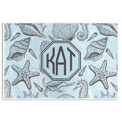 Sea-blue Seashells Disposable Paper Placemats (Personalized)