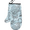 Sea-blue Seashells Left Oven Mitt (Personalized)