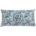 Sea-blue Seashells Pillow Case - King (Personalized)