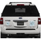 Sea-blue Seashells Personalized Square Car Magnets on Ford Explorer