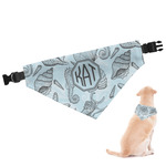 Sea-blue Seashells Dog Bandana - Small (Personalized)