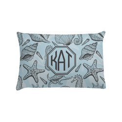 Sea-blue Seashells Pillow Case - Standard (Personalized)